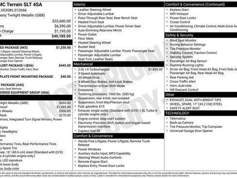 Used 2019 GMC Terrain SLT w/ Preferred Package AWD/4WD image 7