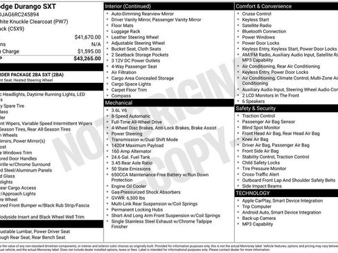 Certified 2024 Dodge Durango SXT image 42