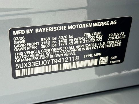 New 2026 BMW X5 M60i AWD/4WD image 34