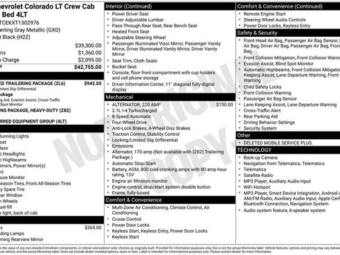 New 2026 Chevrolet Colorado LT w/ Advanced Trailering Package AWD/4WD image 10