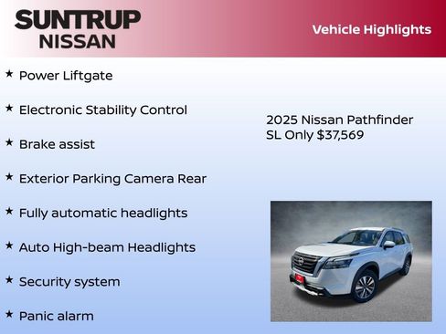 New 2025 Nissan Pathfinder SL w/ Cargo Package image 30