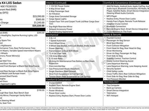 New 2026 Kia K4 LXS image 4