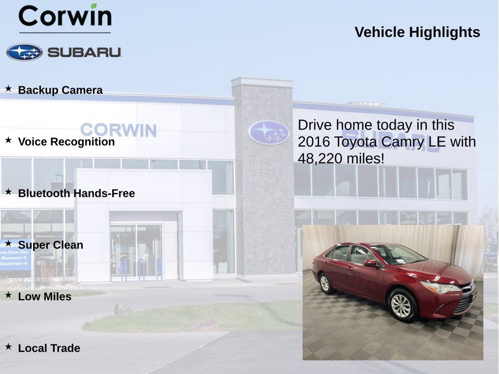 Used 2016 Toyota Camry LE FWD image 6