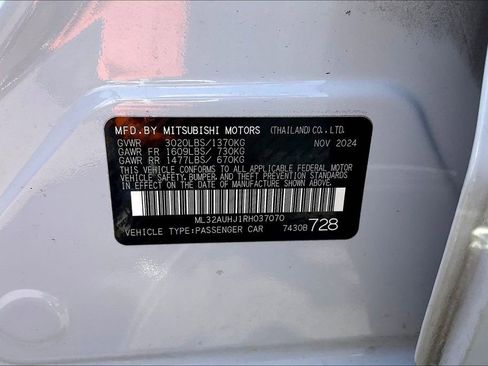Used 2024 Mitsubishi Mirage ES FWD image 3