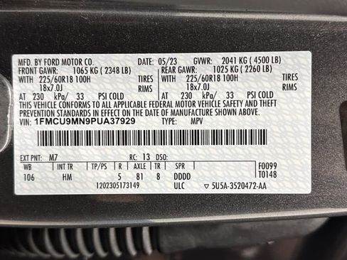 Used 2023 Ford Escape ST-Line w/ Tech Pack #1 image 36