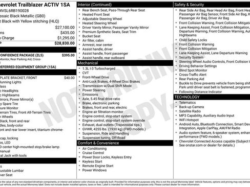 Used 2024 Chevrolet TrailBlazer ACTIV w/ Driver Confidence Package FWD image 2