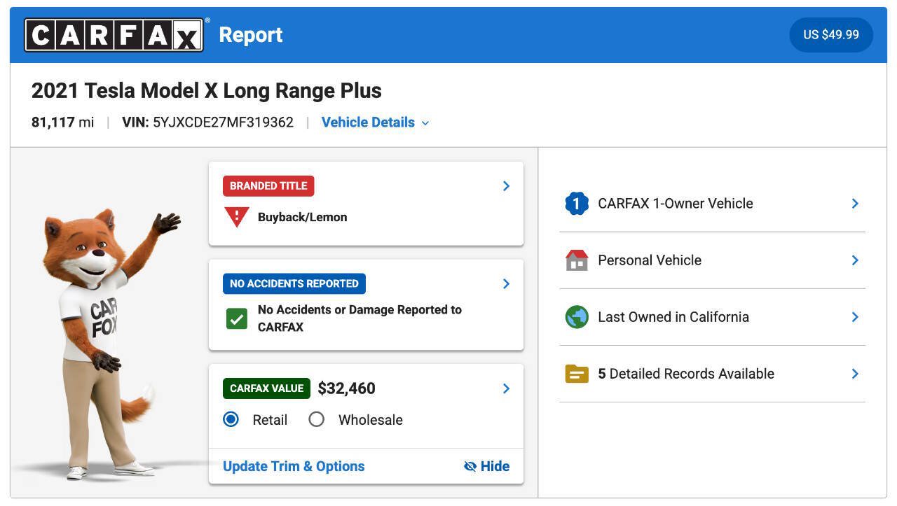 Used 2021 Tesla Model X Long Range AWD/4WD image 10