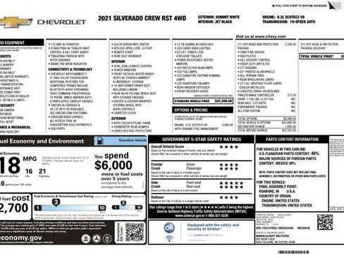 Used 2021 Chevrolet Silverado 1500 RST AWD/4WD image 3