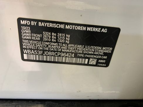 Used 2024 BMW 530i xDrive w/ M Sport Package AWD/4WD image 78