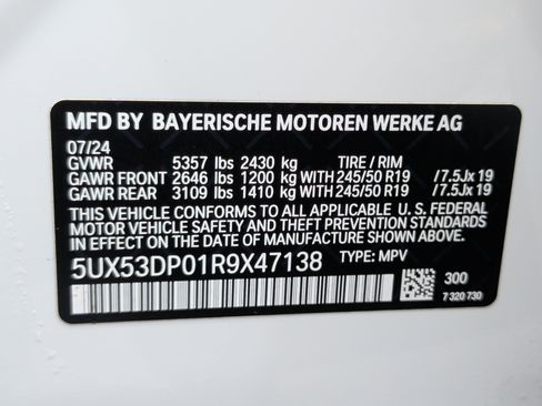 Used 2024 BMW X3 xDrive30i w/ Convenience Package AWD/4WD image 40