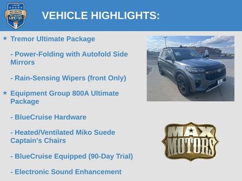 New 2026 Ford Explorer Tremor w/ Tremor Ultimate Package AWD/4WD image 12
