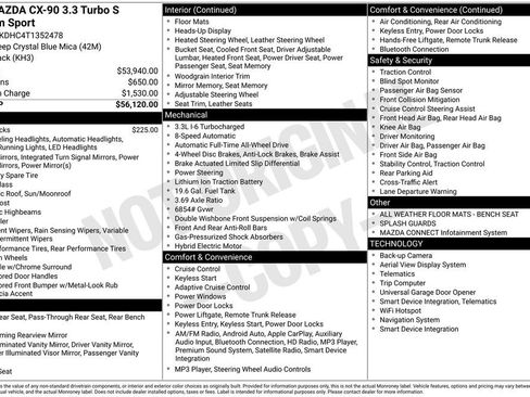 New 2026 MAZDA CX-90 3.3 Turbo S w/ Premium Package image 4