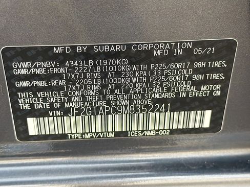 Certified 2021 Subaru Crosstrek 2.0i Premium image 38
