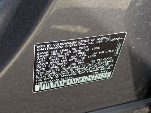 Used 2022 Volkswagen Atlas Cross Sport SE AWD/4WD image 39