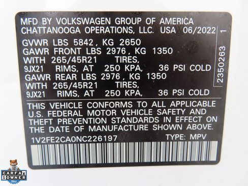 Used 2022 Volkswagen Atlas Cross Sport SEL Premium R-Line AWD/4WD image 30