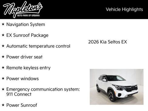 New 2026 Kia Seltos EX w/ EX Sunroof Package image 15