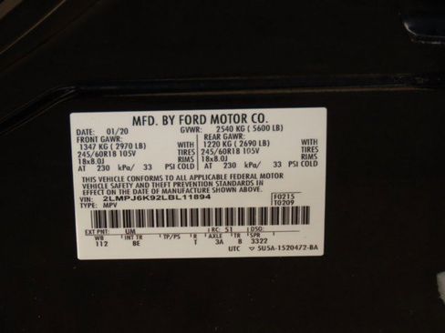 Used 2020 Lincoln Nautilus Reserve image 31