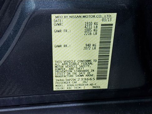 Used 2013 Nissan Altima 2.5 SL w/ Technology Pkg FWD image 35