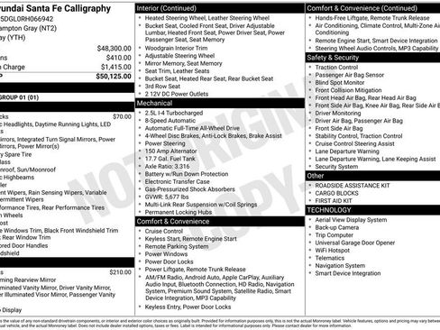 Certified 2024 Hyundai Santa Fe Calligraphy AWD/4WD image 28