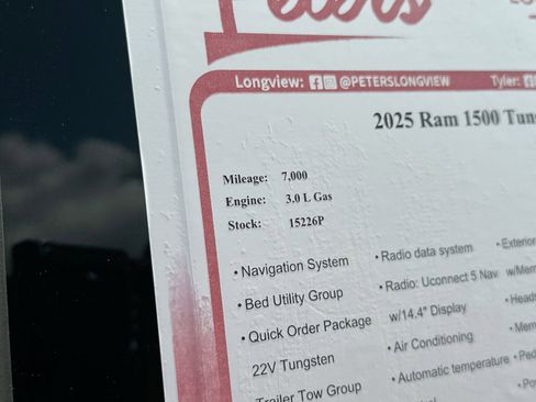 Used 2025 RAM 1500 Tungsten w/ Trailer Tow Group image 31