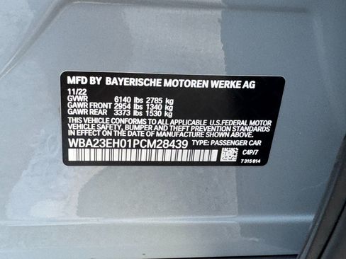 Used 2023 BMW 740i w/ Parking Assistance Package RWD image 56