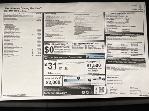 New 2026 BMW 228i w/ Premium Package FWD image 33