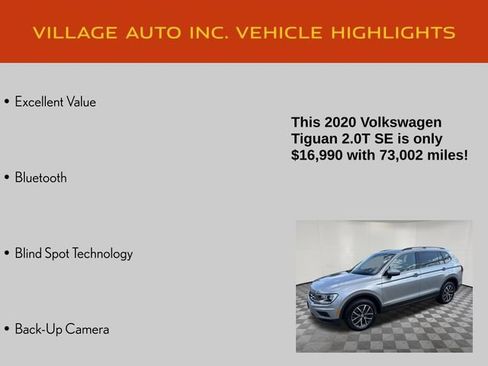 Used 2020 Volkswagen Tiguan SE w/ Panoramic Sunroof Package AWD/4WD image 14