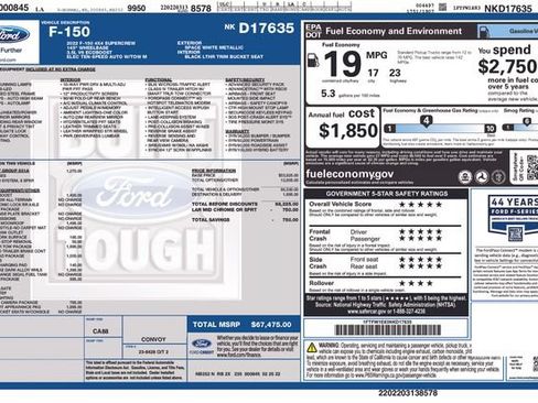 Used 2022 Ford F150 Lariat w/ Max Trailer Tow Package AWD/4WD image 1