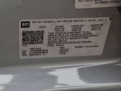 Certified 2025 Chevrolet Silverado 1500 Custom Trail Boss AWD/4WD image 30