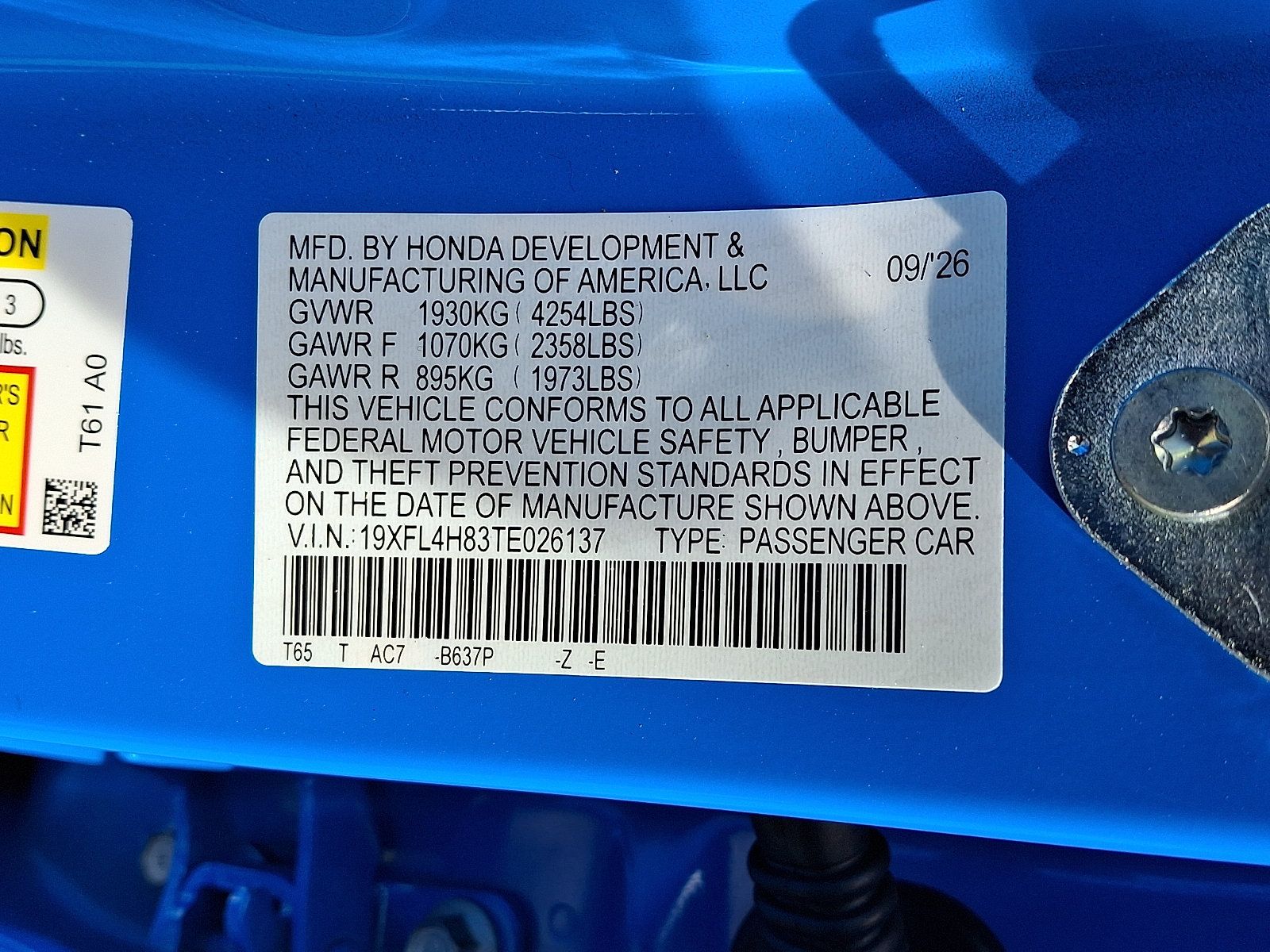 New 2026 Honda Civic Sport image 10