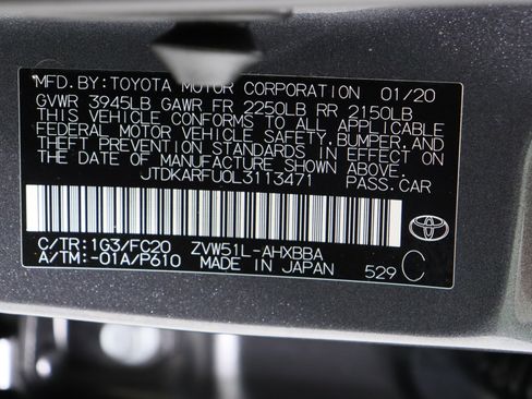 Used 2020 Toyota Prius L Eco image 37