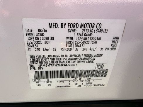 Used 2017 Ford Explorer Limited FWD image 53