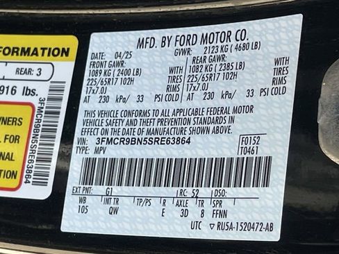 Used 2025 Ford Bronco Sport Big Bend w/ Convenience Package AWD/4WD image 29