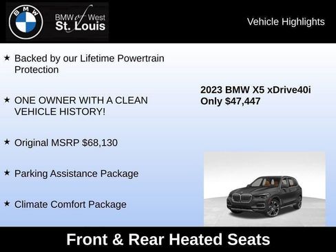 Used 2023 BMW X5 xDrive40i w/ Climate Comfort Package image 59