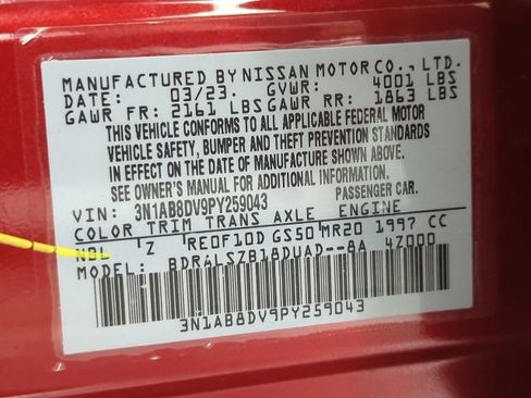 Certified 2023 Nissan Sentra SR w/ SR Premium Package FWD image 30
