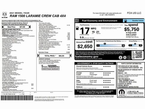 Used 2021 RAM 1500 Laramie image 2