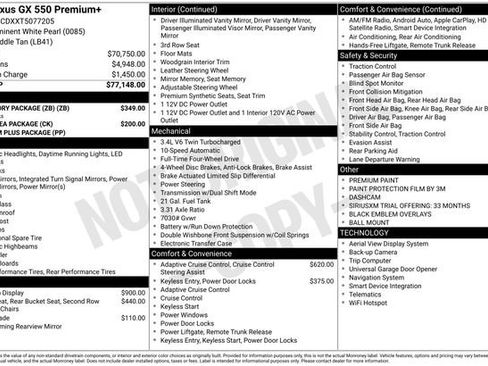 New 2026 Lexus GX 550 w/ Accessory Package (ZB) image 1