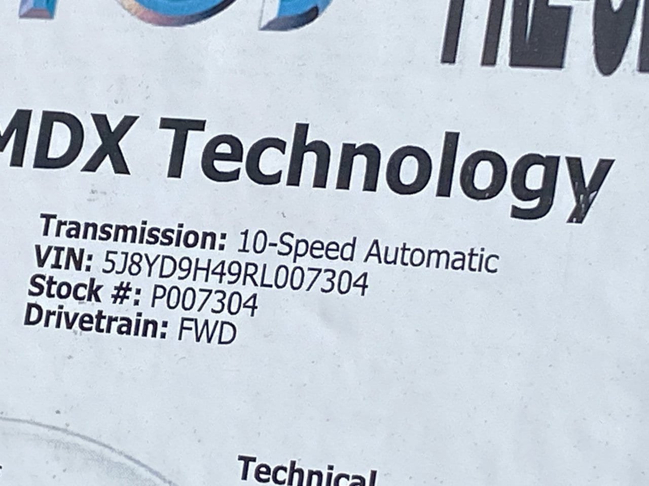 Used 2024 Acura MDX w/ Technology Package FWD image 39