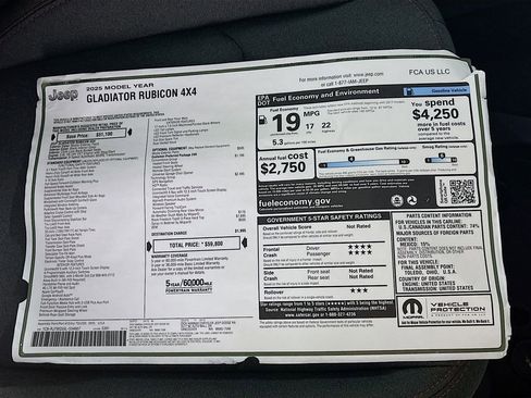 New 2025 Jeep Gladiator Rubicon w/ Convenience Group image 24