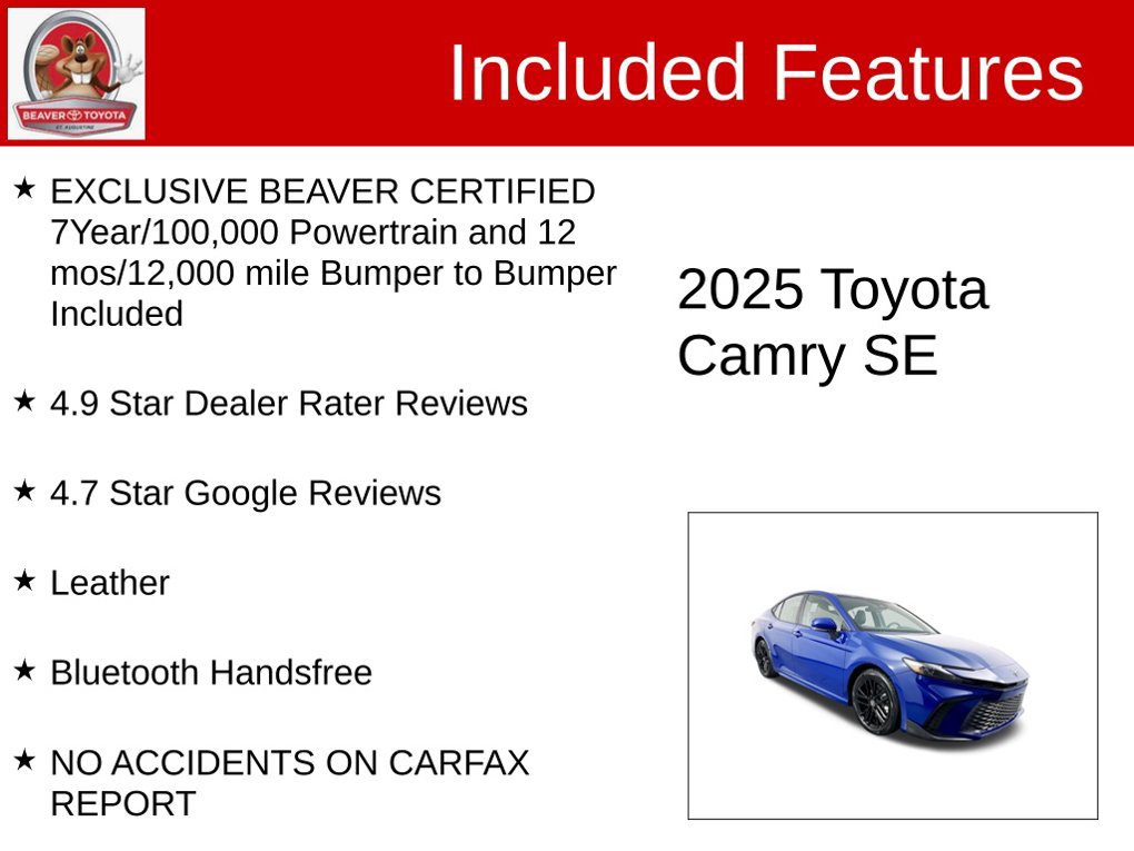 Used 2025 Toyota Camry SE FWD image 4