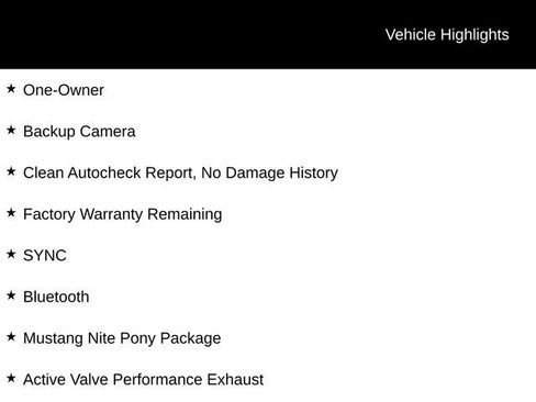 Used 2025 Ford Mustang Coupe w/ Mustang Nite Pony Package RWD image 5