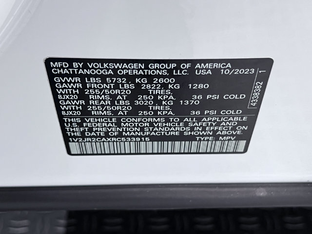 Certified 2024 Volkswagen Atlas SE FWD image 30