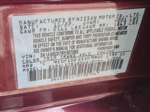 Used 2022 Nissan Sentra SV w/ SV Premium Package FWD image 23