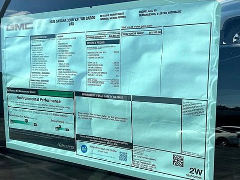 New 2025 GMC Savana 3500 Extended w/ Driver Convenience Package image 14