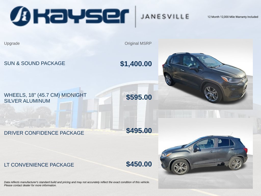Used 2020 Chevrolet Trax LT w/ Sun & Sound Package FWD image 2