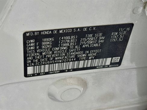 Certified 2017 Honda HR-V EX image 31