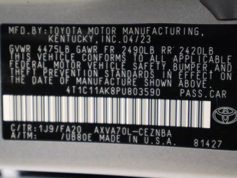 Certified 2023 Toyota Camry LE image 17