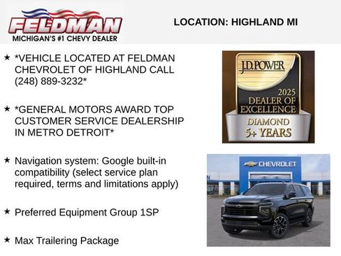 New 2026 Chevrolet Tahoe RST w/ RST Capability Package AWD/4WD image 3