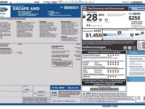 Used 2020 Ford Escape SE AWD/4WD image 3