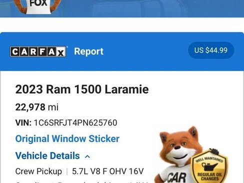 Used 2023 RAM 1500 Laramie AWD/4WD image 8